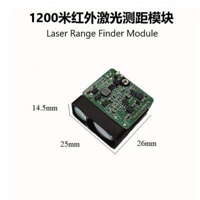 1.2km微型激光测距机传感器瞄准镜1m精度远红外激光测距模块